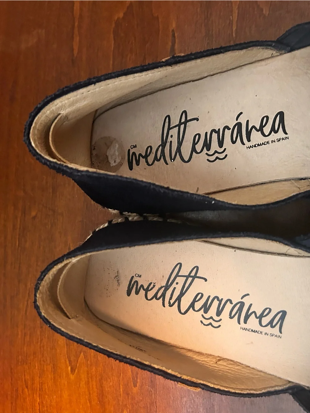 Mediterrarea hand made in Spain Navy Suede Espadrille Flats - Women's Slip-On 39